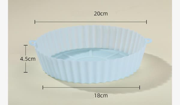 Airfryer Silikonimuotti Ilmafriteerausmatto Silikonisisäke 18CM Blå blue