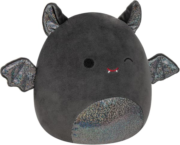 8\" Emily the Bat med glitterører og mage - Medium Supermyk Plysj