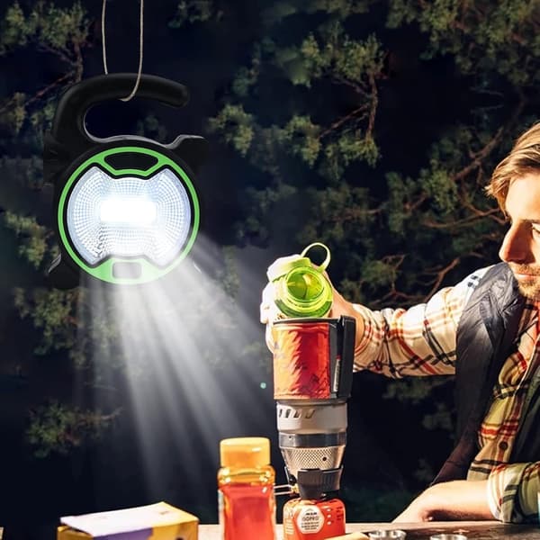2-pak batteridrevne campinglamper, LED-teltlykt med 2 LED-lamper