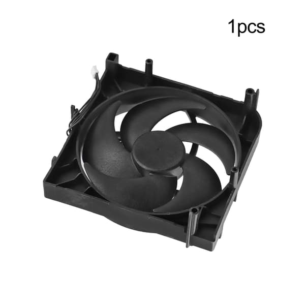 Intern køleventilator kompatibel med Xbox Series S, 5-bladet intercooler-ventilator med 4-bens stik, sort ABS