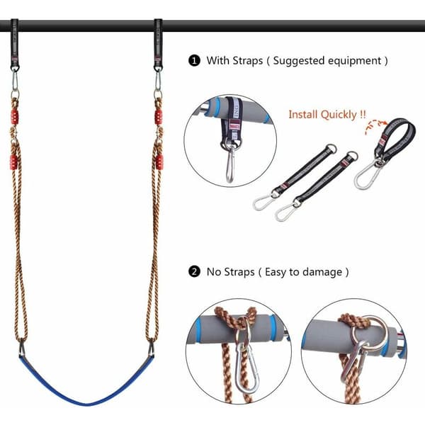 TRIO karbinhake stor belastning maxlast 180 kg zinklegering för klätterhängmatta gunga (2-delars kit)