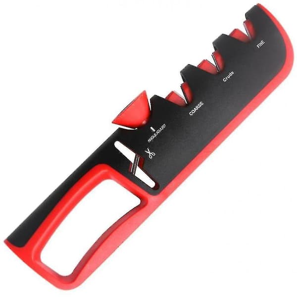 Knife sharpener with 3 adjustable sharpening stones