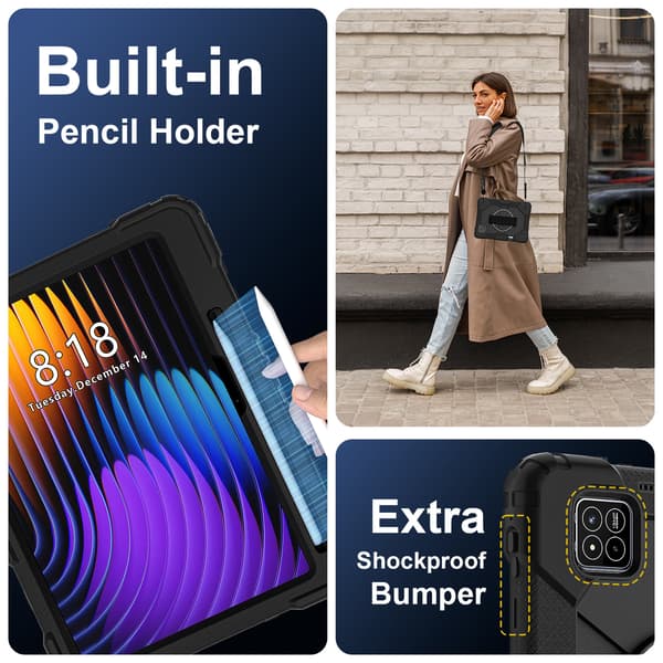 Fodral til Xiaomi Ipad 7 Pro 11,2-tommer med pennholder (Marineblå)