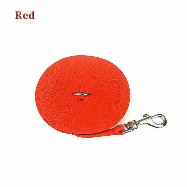 15m - 30m Extra Long Dog Training Leash Strong Leash Line Walking Recall Red-20M Red-20M