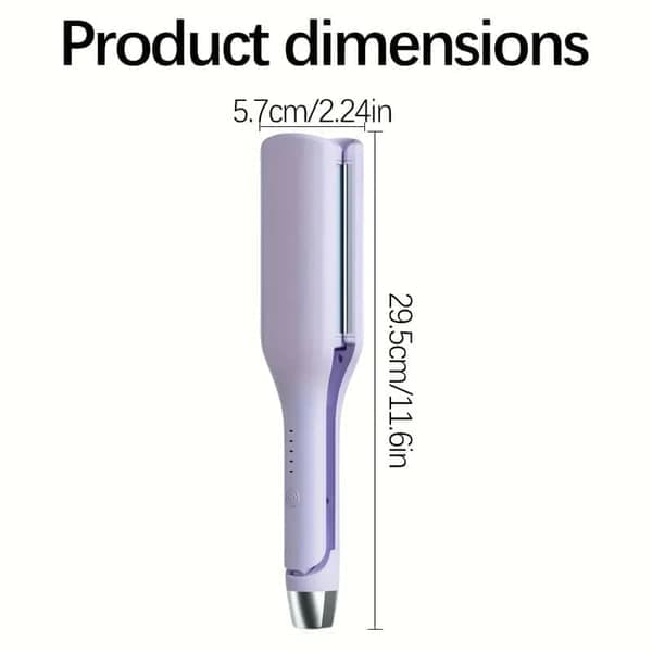 Electric Ceramic Curling Iron 32 mm – 5 Temperature Settings, Fast Heating Wave Iron