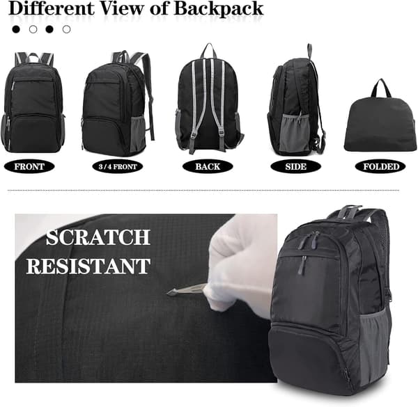 Lightweight Foldable Portable Backpack Waterproof Breathable Outdoor Camping Hiking School Backpack