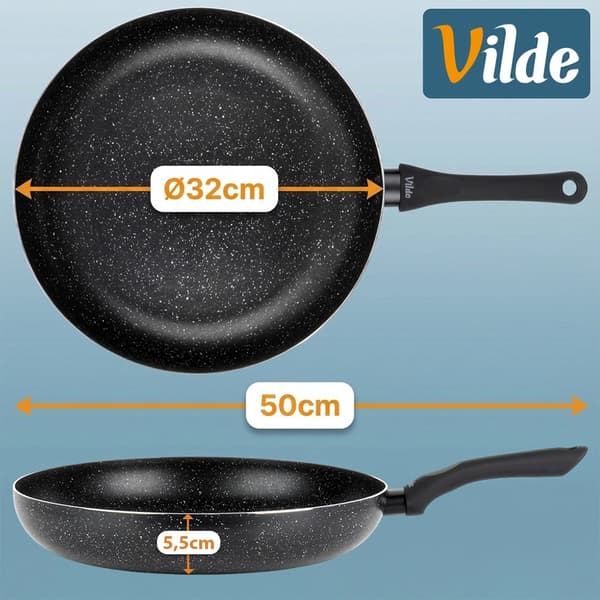 Granite Non-Stick Frying Pan, 32 cm, Dishwasher Safe