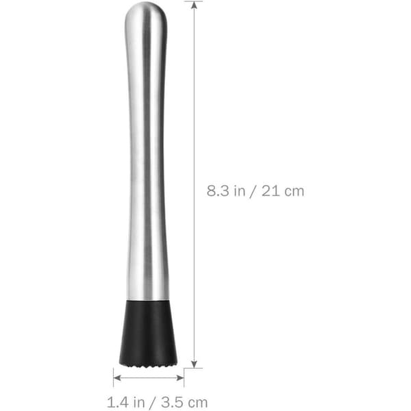 Høykvalitets Cocktail Muddler i Rustfritt Stål, Mojito Masher i Rustfritt Stål for Bartending, DIY Barverktøy med Ergonomisk Håndtak