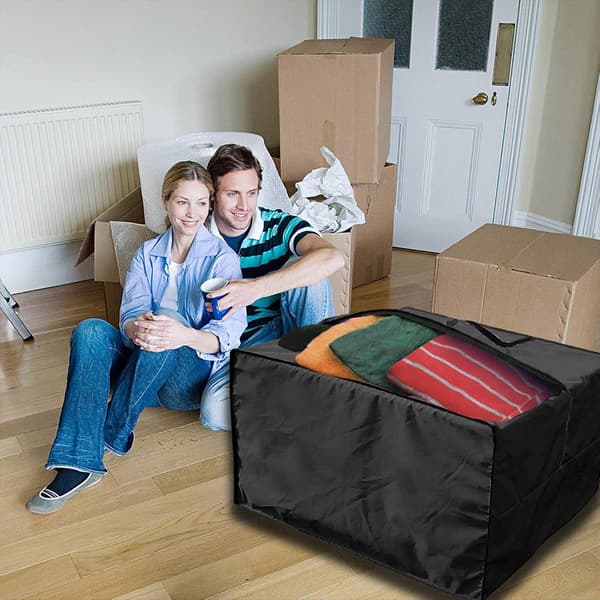 Vandtæt havemøbelbetræk til siddehynder, 80x80x60cm, Sort-FY-