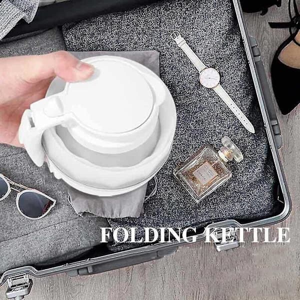 Foldable Kettle 2024 0.6L Silicone Travel Kettle Foldable Electric Kettle for Camping Fw