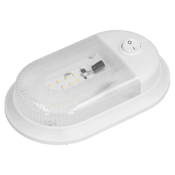 LED RV Ceiling Dome Light 360lm Dome Replacement Lighting with On Off Switch for RVs Trailers Campers 10-24V