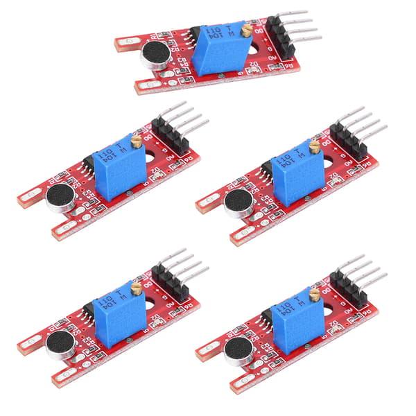 5 stk Lydsensormodul Ultra Liten Profesjonell Mikrofonforsterker IC KY-038