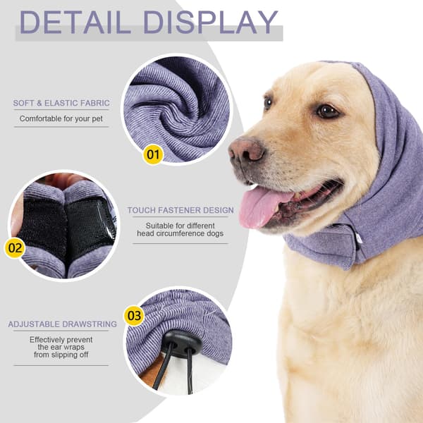 Kuulosuojaimet, rauhoittava huppu Thunder Head Wrap (violetti, M)