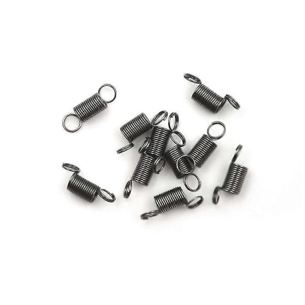 10 stk. 15 mm trækfjeder i rustfrit stål med krog til trækkraft DIY legetøj Hfmqv