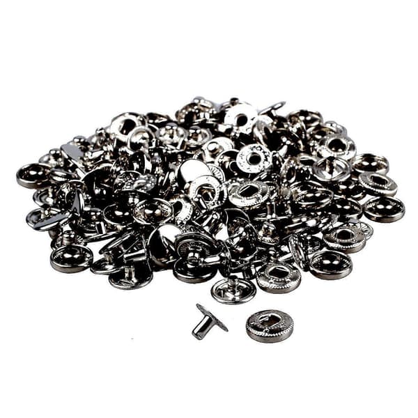 50 Set Metal No-Sew Snap Fasteners Popper 10mm