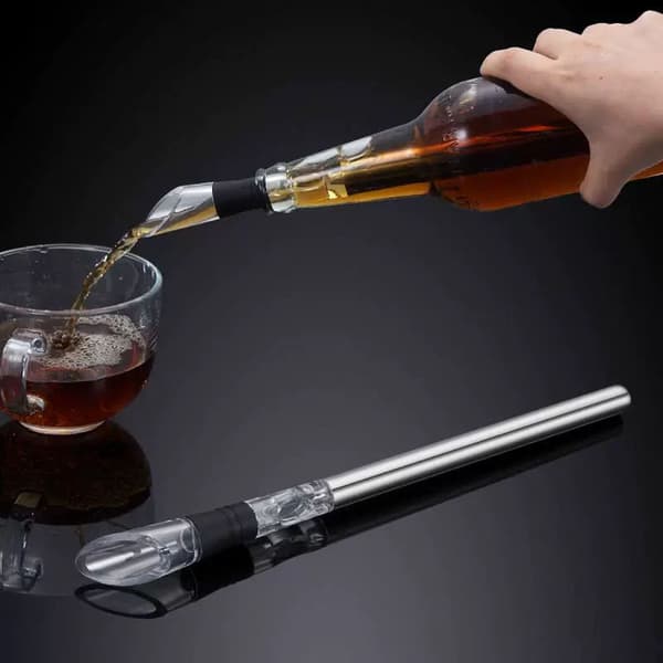 Stainless Steel Wine Cooler with Wine Cooling Stick and Aerator Function - FD18 --FA-