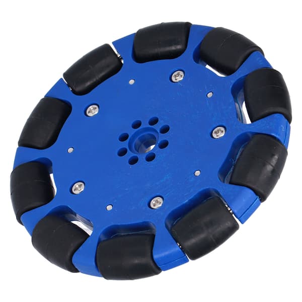 100 mm neopren omnihjul, drivrullar, tillbehör för smarta robotbilar, 8 mm hål