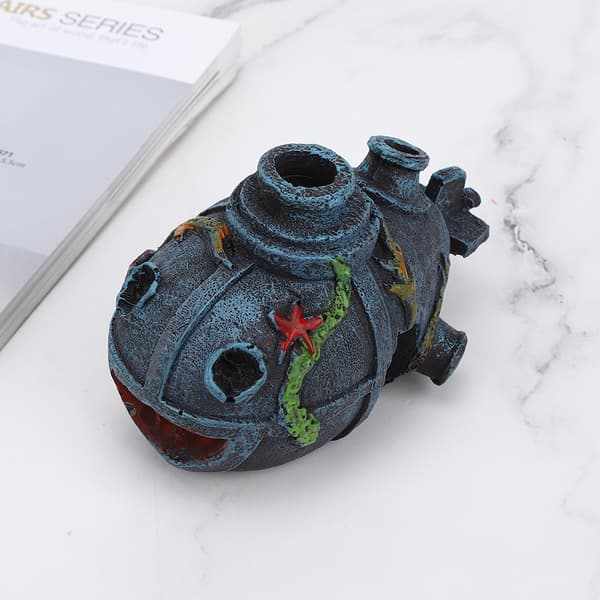 Aquarium Shipwreck Cave Decoration Fish Tank Ornament