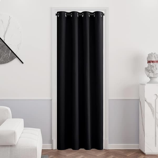 ##/1 sort mørklægningsgardin - 120 x 180 cm##/