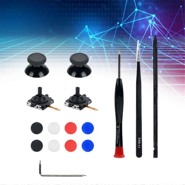 Replacement for 3 VR Handle 3D Analog Joystick Thumb Stick with Joystick Cap & Disassembly Tool