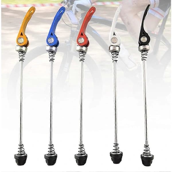 Kaesi 1 Pair Bicycle MTB Road Bike Front Rear Hub Quick Release Skewers Levers Black