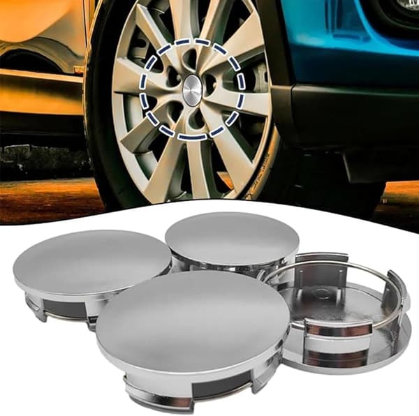 4-pak 60 mm Bilhjulscenterkapsler Navkapsler Bilmodificerede Nav Unive