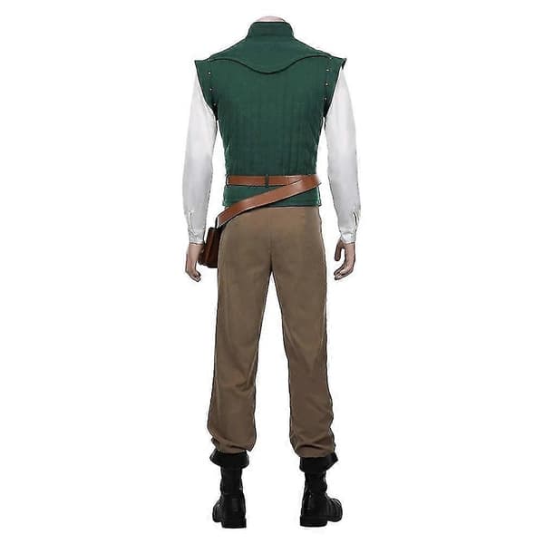 Rapunzel Flynn Rider Voksenkostumer til Halloween Cosplay - Perfekt S-max S S