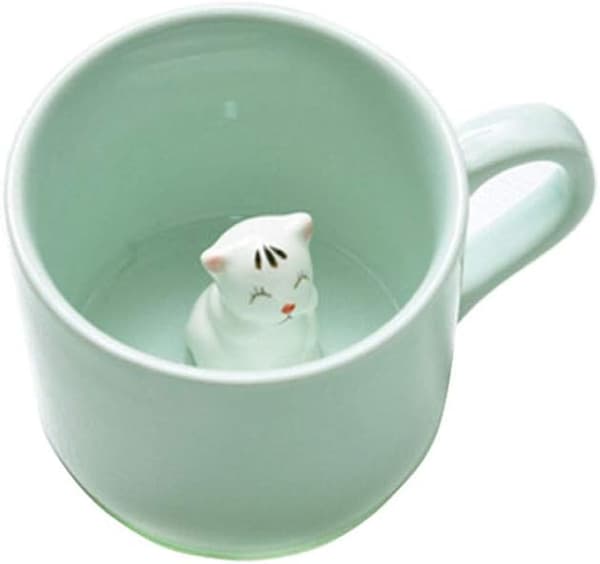 Kaffe Melk Te Keramiske Krus - 3D Dyre Morgenkopp Beste Gave til Morgen Drikke, og Bursdager, for Jenter Kvinner Gutter B B