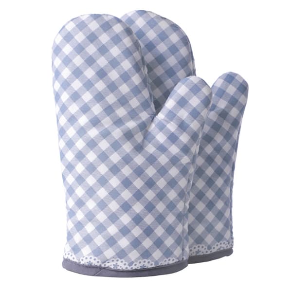 2-pack Blue Microwave Gloves Kitchen Utensil Gloves Heat Resistant
