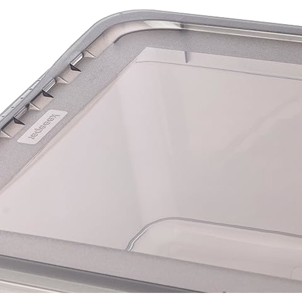 Storage Boxes with Air Control System, 3-Pack, 3 x 11 l, Bea, Transparent