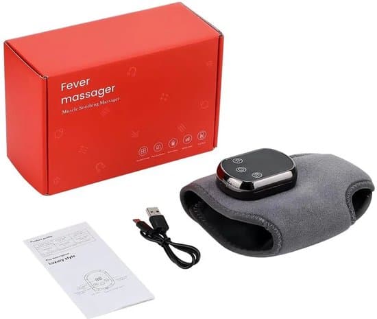 3-i-1 fodmassager med varme og vibration til cirkulation og smertelindring