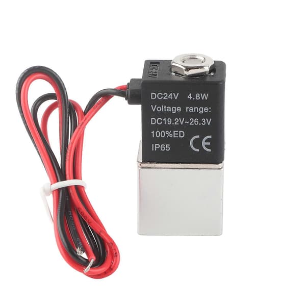 24V DC rask respons elektrisk magnetventil 2-posisjons 2-veis luftvannolje G1/4