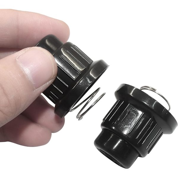 2 stk. AAA-batteritændhætter med fjedre 2 stk. AAA Battery Push Button