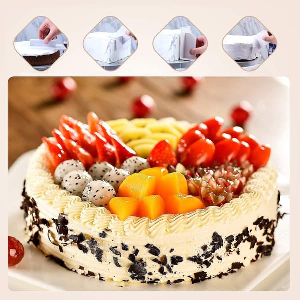 Fondantkakesletter og kutter 6 stk Pregingsdekorasjonsverktøy