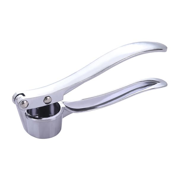 Garlic Press in Steel - Ginger Crusher - Kitchen Utensil - Easy to