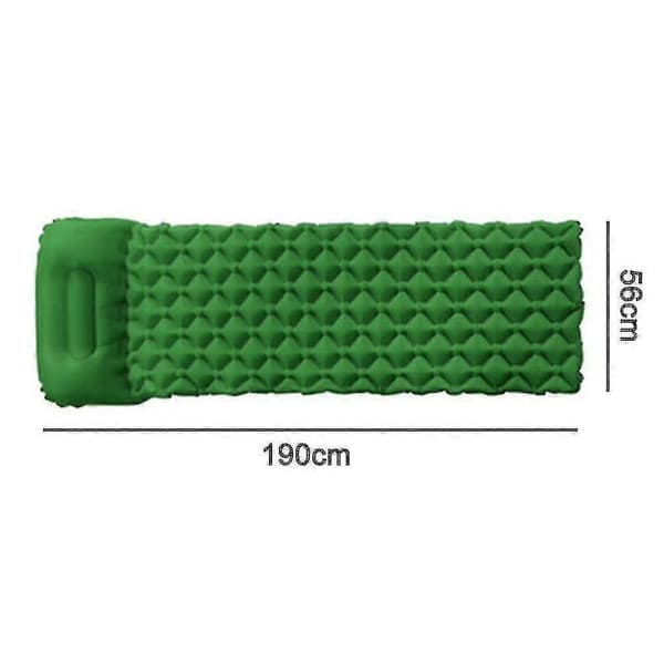 Ultralight Sleeping Pad with Built-in Pillow, Inflatable Camping Mattress