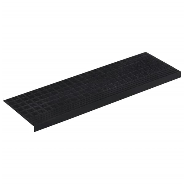 vidaXL Stair Mats 5 pcs 25x75 cm Rubber Svart 4800