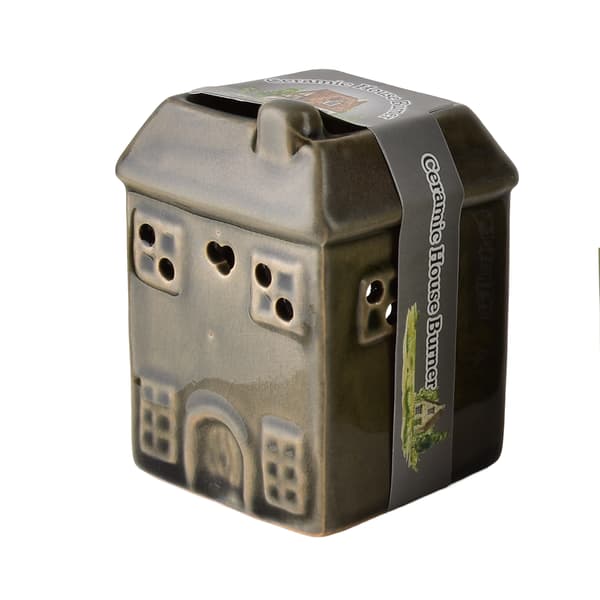 Aromalampe Keramikk Mondex Hus 6,5x6,5x9,5 cm Grå 1 stk