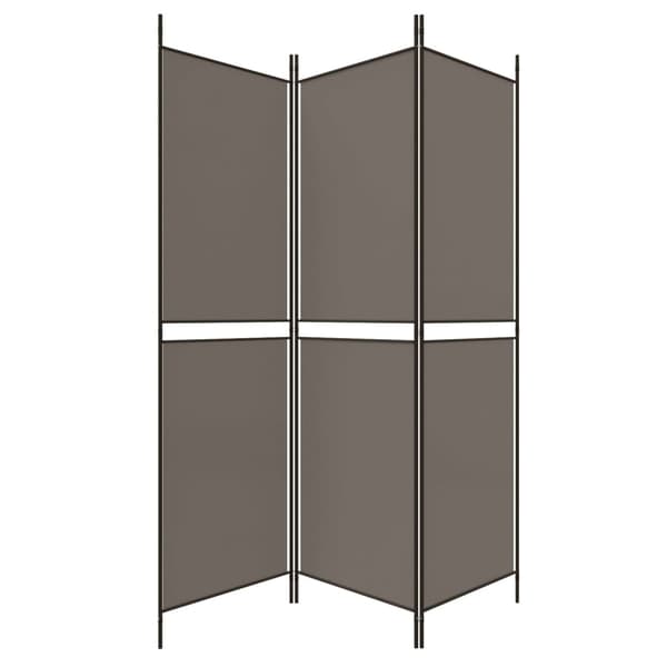 vidaXL Romdeler 3 paneler antrasitt 150 x 200 cm stoff Antracit 3320