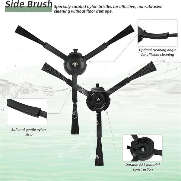 Tilbehørssett Reservedeler til Roborock Q5 Pro/Q5 Pro +Plus /Q8 Max/Q8 Max Plus Robotstøvsuger (FMY) Som vist As Shown