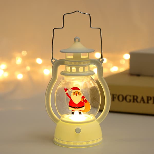 LED-jouluvalolyhty - vanha mies Budai, joulukoristeet