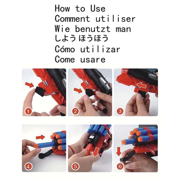 Spider Web Shooter Handske Legetøj til børn - Halloween Cosplay armbåndsrekvisit til drenge og piger