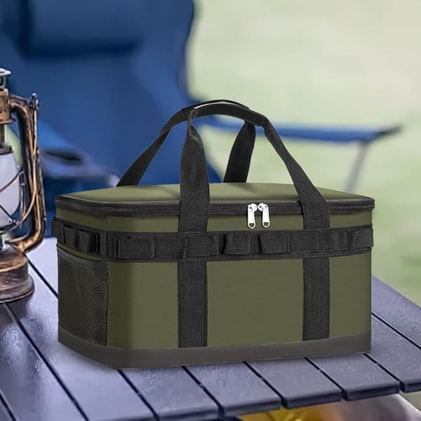 Bærbar Isoleret Køletaske, Let Termisk Tote til Picnic, Camping, Strand