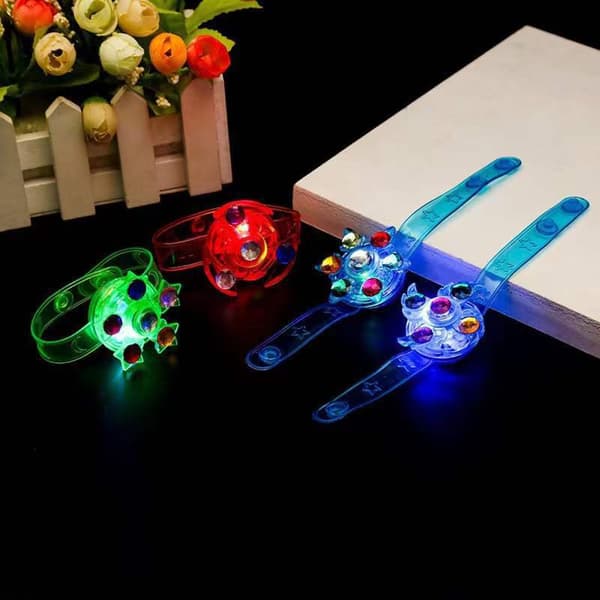 Pakke med 7 LED-lysarmbånd for barn Bursdagsgaver