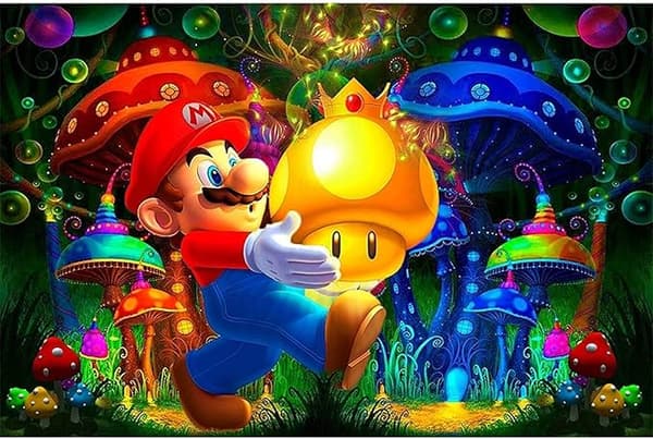 5D Diamantmalingssett for voksne Super Mario, Diamantmaling