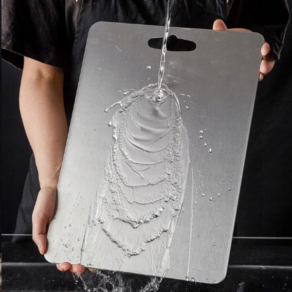 Skærebræt i rustfrit stål Hygiejnisk Skridsikkert 30x20cm
