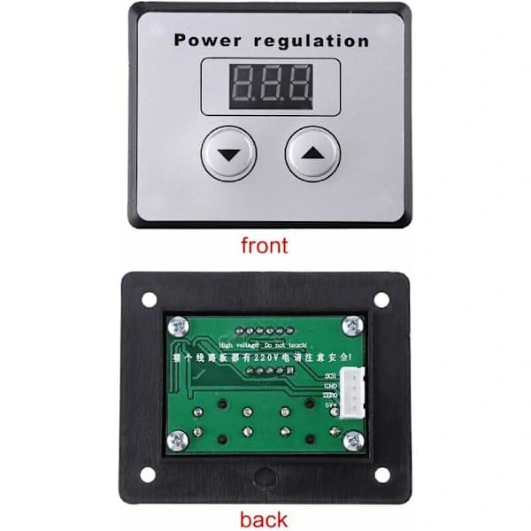 Hastighetsregulator 10000W AC 220V 80A SCR Digital Spenningsregulator Hastighetskontroll Dimmer Termostat for Motor