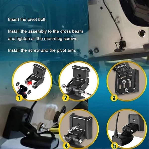 Til Humminbird 740093-1 transducerbeslag til MHX XNT Hdwe 7400931 hækmontering til ekkolod hækinstallation