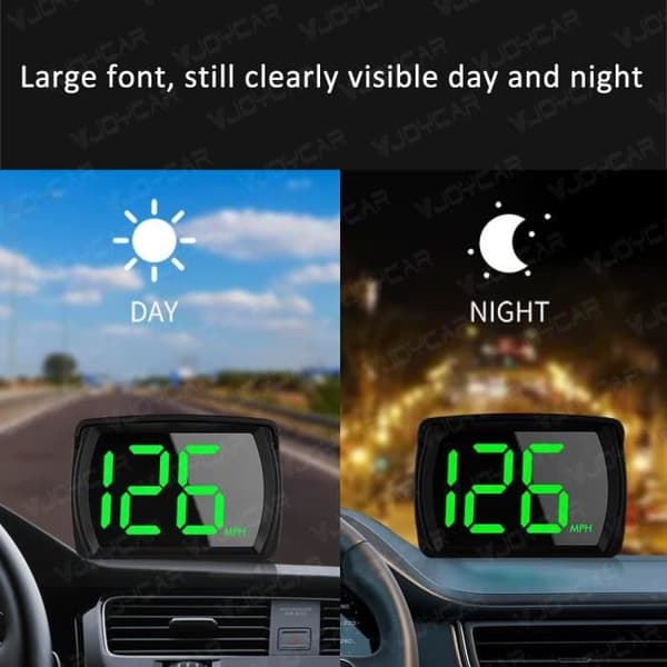 2023 Ny 2,8 tommer digital bilhastighedsmåler, Head Up Display til bil med GPS, Plug and Play, KM/T