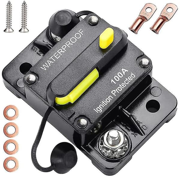 100A Bilstrøm Sikring 12V-48V Vanntett Sikring